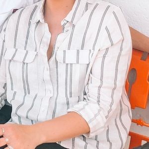 H&M linen button up